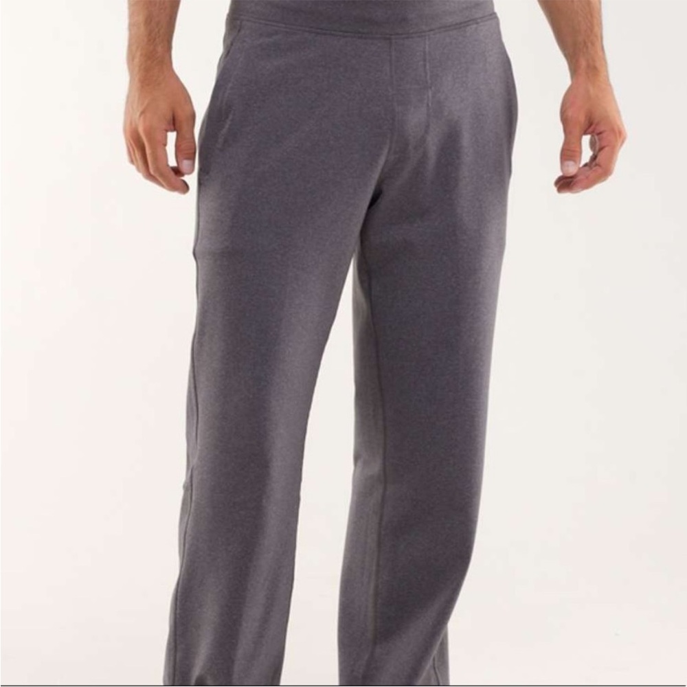Lululemon Mens Discipline Sweat Pants Straight Wide Leg Gray Size XL